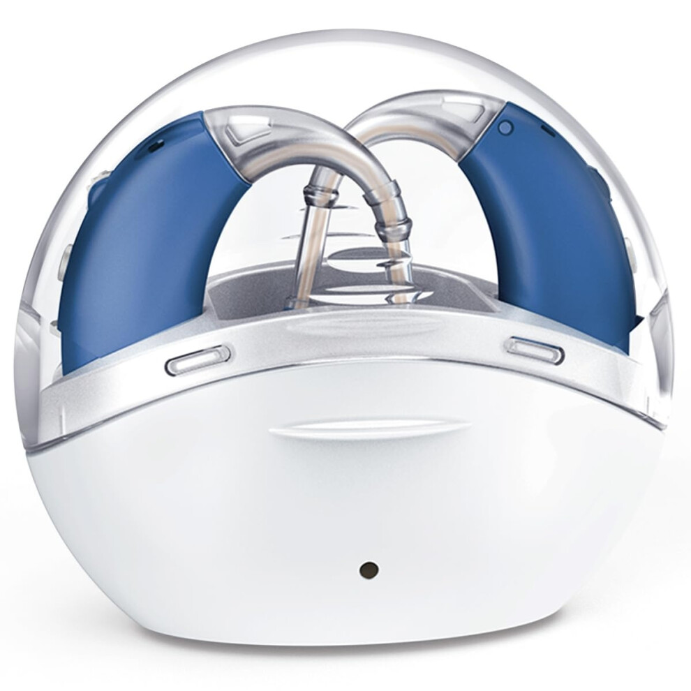 Chronus Otc Hearing Aids For Seniors Severe Hearing Loss With Noise Cancelling Technology - Behind The Ear(Blue) Blue