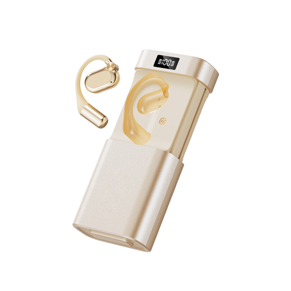 2-In-1 Open-Ear Tws Headphones Â Hi-Fi Sound, Low Leakage, Bluetooth 5.4, Power Bank Case(Yellow) Yellow 6976918091536