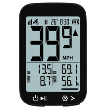 Bike Speedometer GPS Wireless Cycling Computer – Auto Start/Stop, Auto Backlight, Waterproof Bicycle(Black)