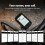 Computer Wireless, 2.6 Inch LCD GPS Cycling Computer with Route Navigation, Bluetooth5.0 ANT(Black) 6