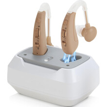 Hearing Aids For Seniors - Rechargeable Hearing Amplifier For Seniors Noise Reduction,4 Modes(White)