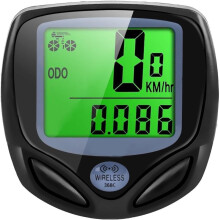 Bicycle Speedometer and Odometer Wireless Waterproof Cycle Bike Computer with LCD Display(Black)