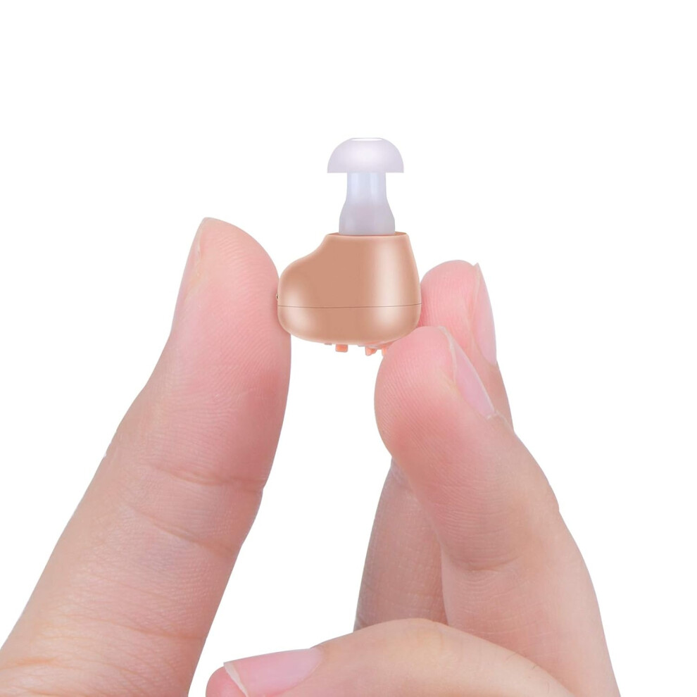 Chronus Beige Rechargeable Otc Hearing Amplifier For Seniors And Adults, Inner-Ear Amplifier Aid With Noise(Beige)