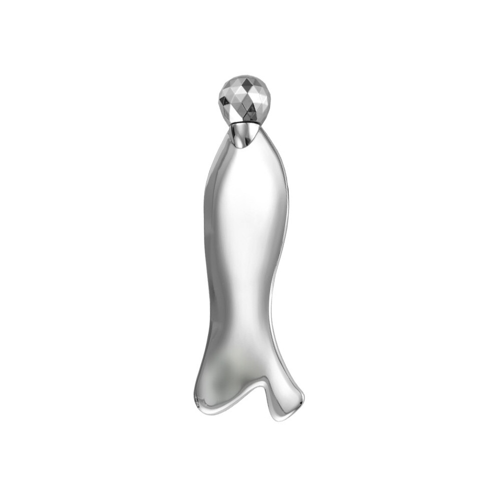Chronus Silver Gua Sha Tool For Face & Eye, Stainless Steel Gua Sha Facial Massager Tool For Reduce Puffiness(Silver)