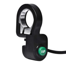 Ebike Horn, 23mm Mini Bike Kill Switch with 5 Ft Cable, Horn Button Suitable for Various Electric(Black)