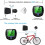 Bicycle Speedometer and Odometer Wireless Waterproof Cycle Bike Computer with LCD Display(Black) 4
