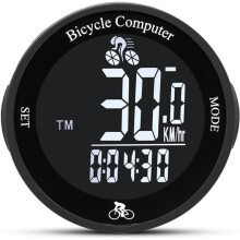 Cycling Speed Sensor for Road,Wired Cycling Computer,Bike Speedometer with Auto Backlight IP67(Black)
