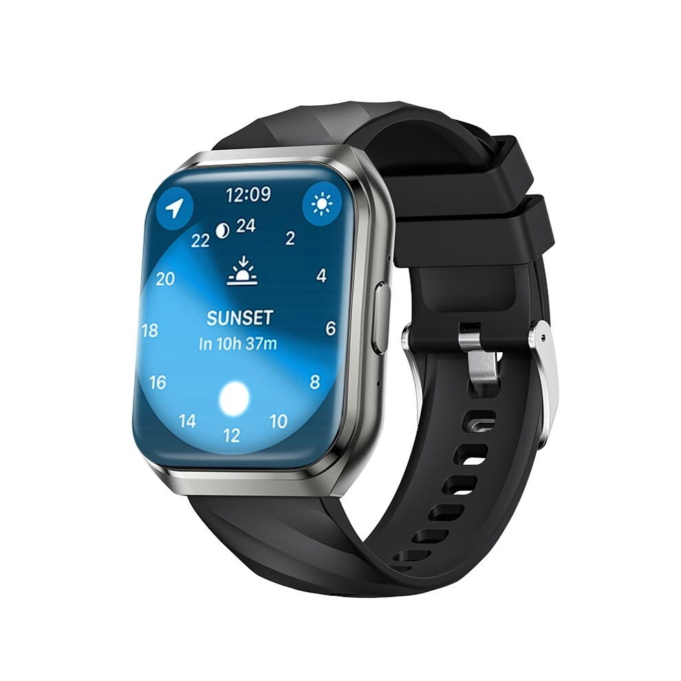 Qs66 Smartwatch 1.83Inch Large Display 1000Mah Battery Bluetooth 5.3 Voice Call Fitness Tracker Ip68(Black) Black 6976918091307