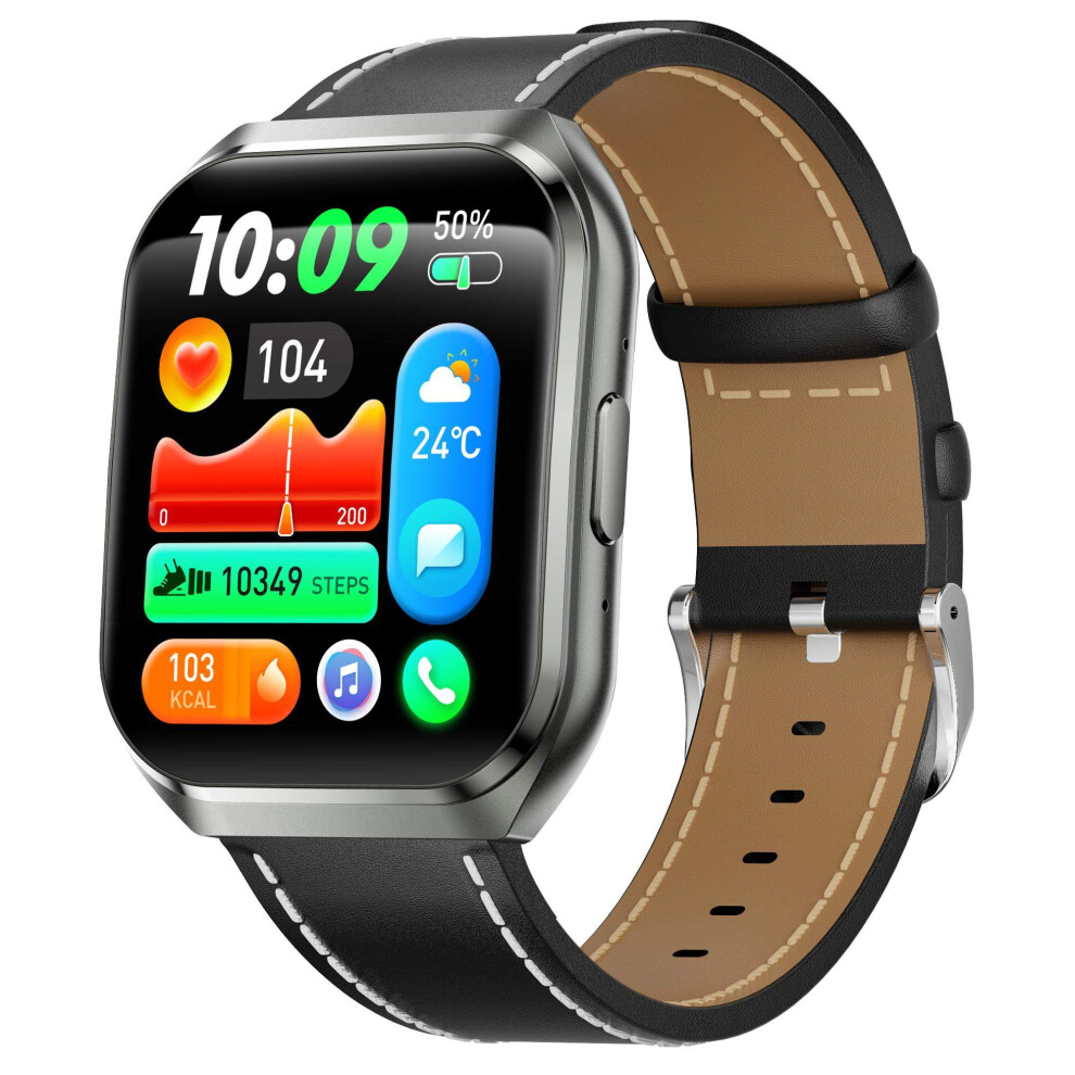 Qs66 Smartwatch 1.83Inch Large Display 1000Mah Battery Bluetooth 5.3 Voice Call Fitness Tracker Ip68(Black) Black 6976918091321