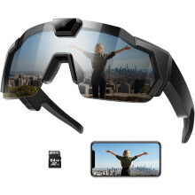 Smart Glasses for Outdoor Sports HD Video Recording 64GB Wireless Audio and Built in Camera(Black)
