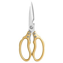 Kitchen Scissors Stainless Steel Kitchen Shears Multifunctional Meat And Vegetable Scissors Gold
