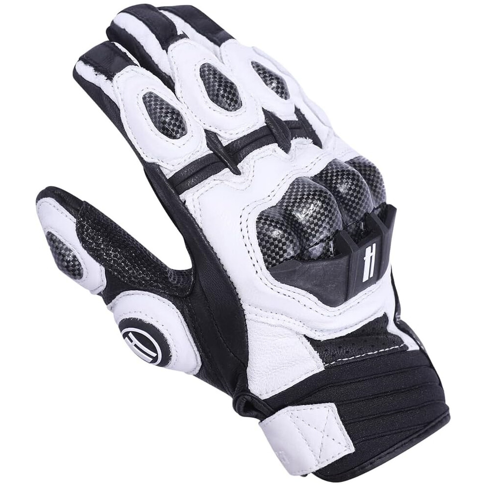Breathable Leather Motorcycle Gloves Touchscreen For Men Women(Black) Black 6976918089328