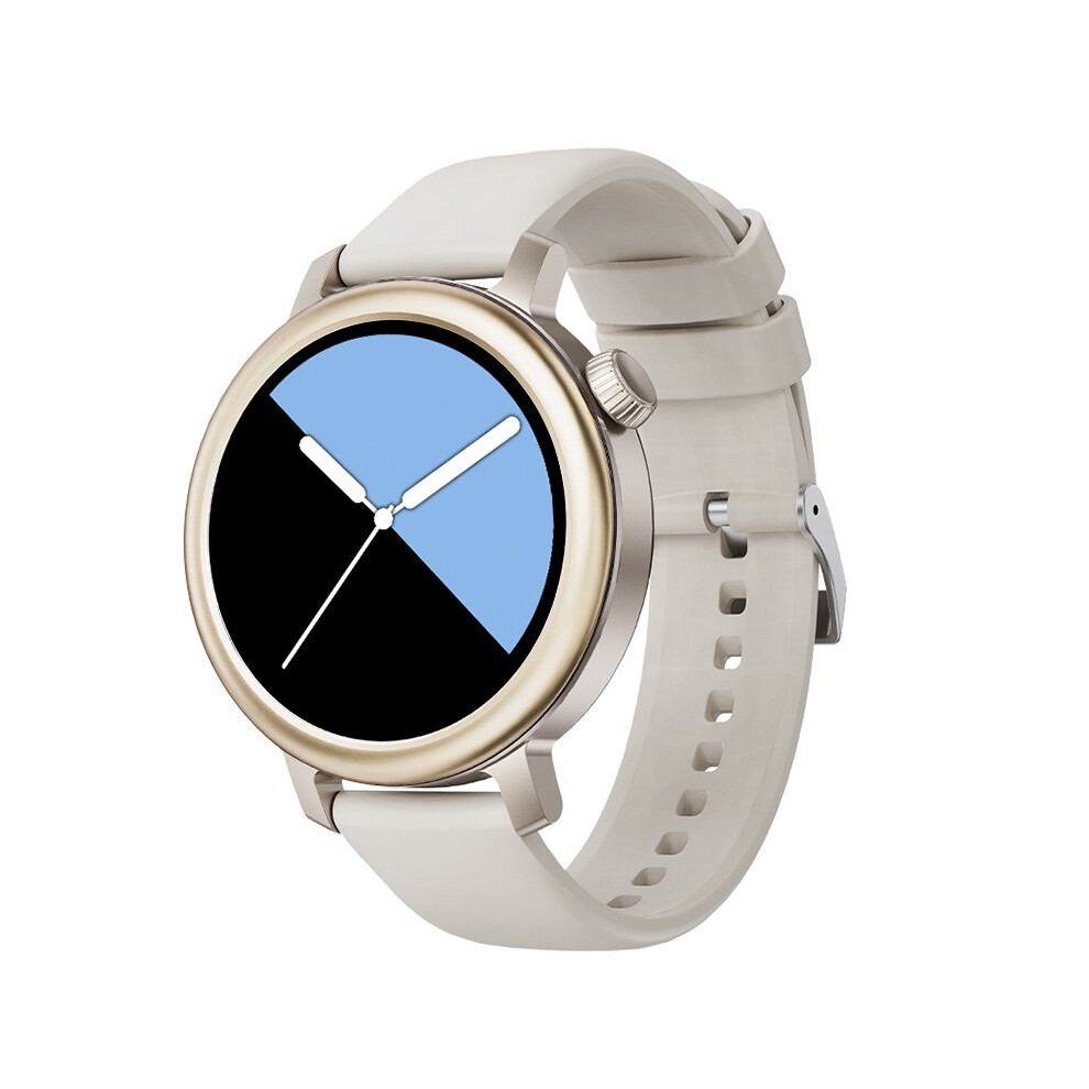 T77 Smartwatch 1.32" Amoled Ip68 Bt5.2 Heart Rate Fitness Tracker With Rotating Crown(Beige) Beige 6976918091376