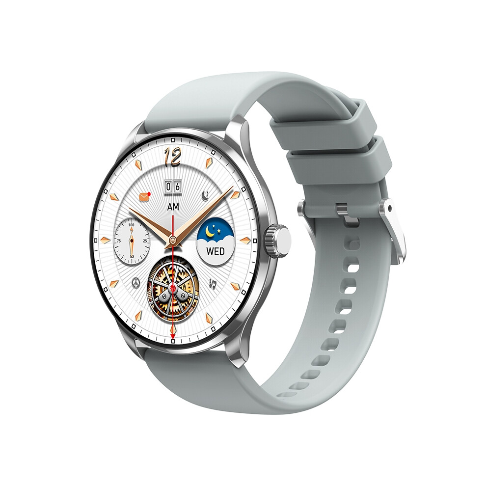 Zw86 Smartwatch 1.43 Inch Amoled 2.5D Display 466X466 Bluetooth 5.1 Heart Rate Blood Oxygen Monitor(Silver) Silver 6976918090577