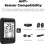 Bike Computer GPS Wireless, ANT+ Cycling Computer GPS with Bluetooth, Multifunctional ANT(Black) 6