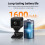 Mini Surveillance Camera 2K WiFi Bluetooth with 1600mAh Battery(Black) 6