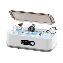 Ultrasonic Jewelry Cleaner Machine: 49KHz Ultra Sonic Cleaner for Jewelry,Eyeglass,Rings,Watch Band(White)