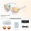 Smart glasses with camera, artificial intelligence and Bluetooth connectivity, and voice translation/control functions(White) 8