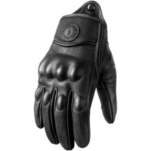 Mens Motorcycle Gloves, Brown, Size M Motorcycle Gloves Leather, Touchscreen Compatible Motor Gear(Black)