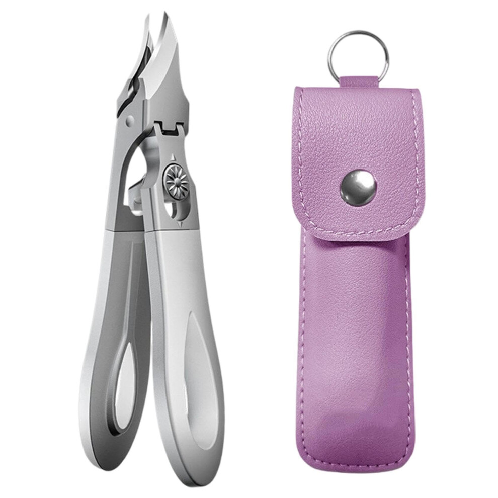 Professional Toenail Clippers for Thick Nails with Wide Mouth Eagle Beak Blade and Splash Guard
