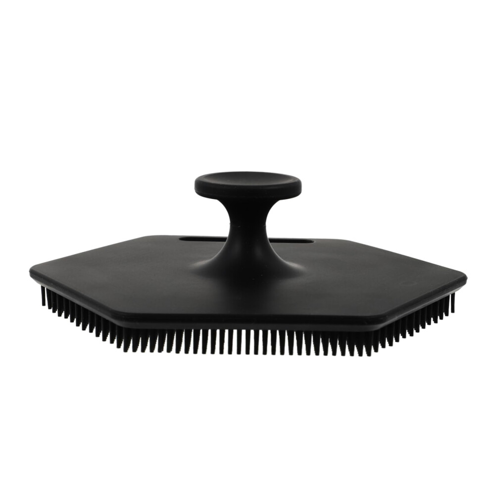 Silicone Bath Brush with Deep Scalp Massage and Gentle Exfoliation for Body and Face