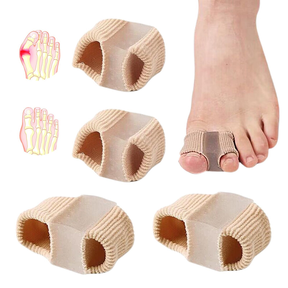 Toe Separator and Bunion Corrector Set, Silicone Ergonomic Alignment, Two Sizes for Hallux Valgus