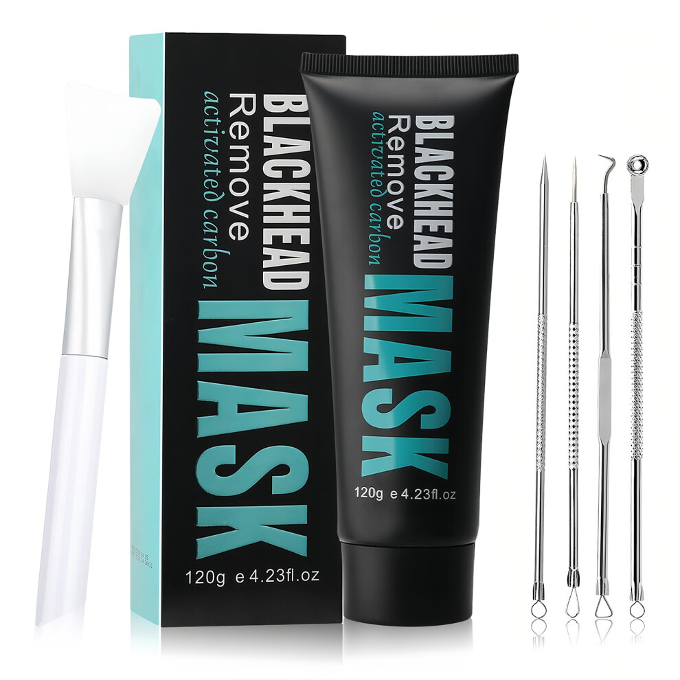 Blackhead Remover Mask with Charcoal Peel Off Formula for Deep Pore Cleansing, 4.23 fl.oz