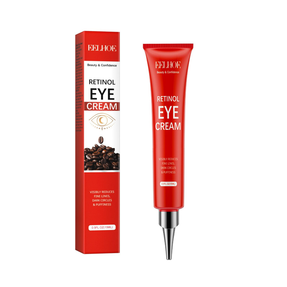 Cream/Dark Retinol And Caffeine Eye For Circles And Puffiness With Hyaluronic Acid, 0.5 Fl Oz