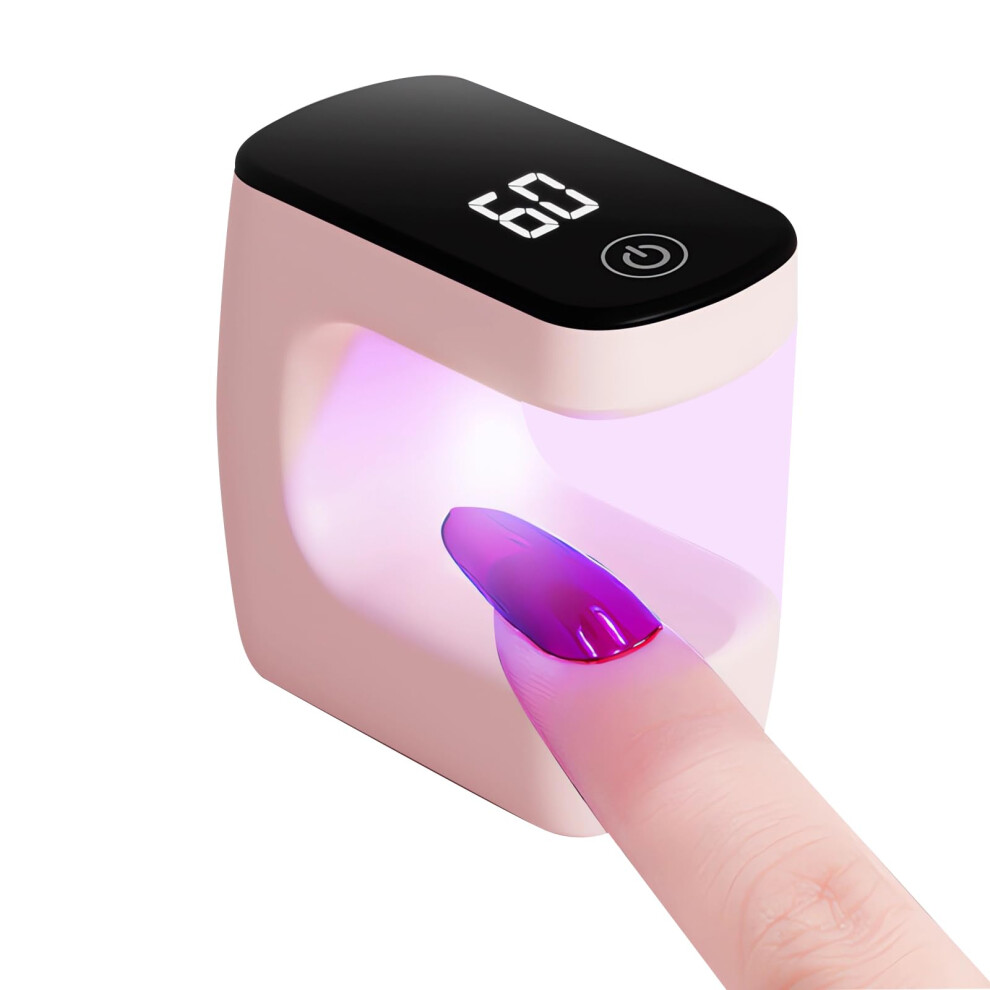 Light Uv Led Nail Lamp Rechargeable Mini For Fast Gel Curing And Travelfriendly Nail Tips