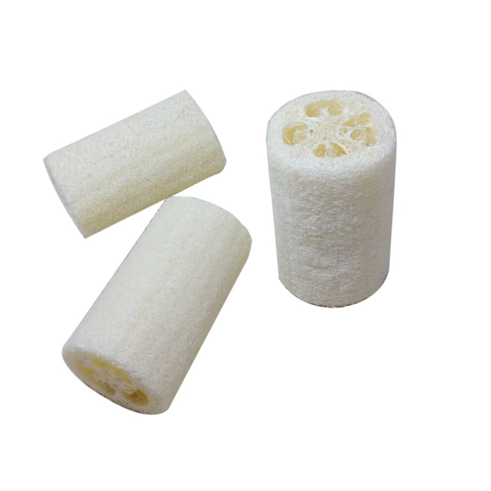 Light Loofah Bath Sponge Set Of 5 For Natural Skin Exfoliation And Multipurpose Body And Back Scrubbing