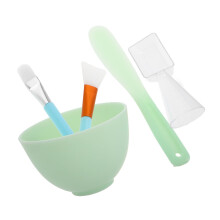 Silicone Face Mask Mixing Bowl Set with Brush and Spoon, Easy Clean Spa Facial Kit for Home
