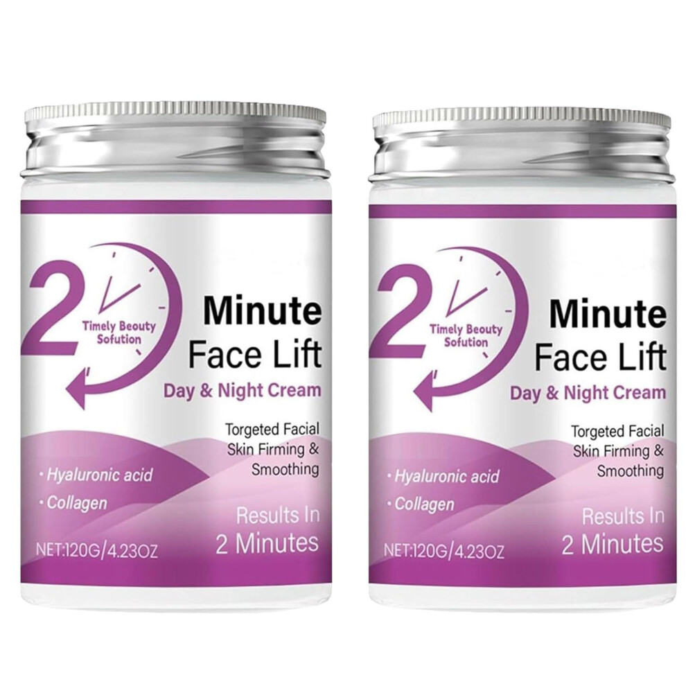 Cream Face Lift With Retinol And Collagen For Instant Lift, Wrinkle Reduction, Deep Hydration, 2 Pcs
