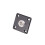Electric Guitar Output Socket Plate with Mounting Screws-Black 1