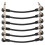 6PCS Space Saving Guitar Effects Cable Flexible Ribbon Design 1
