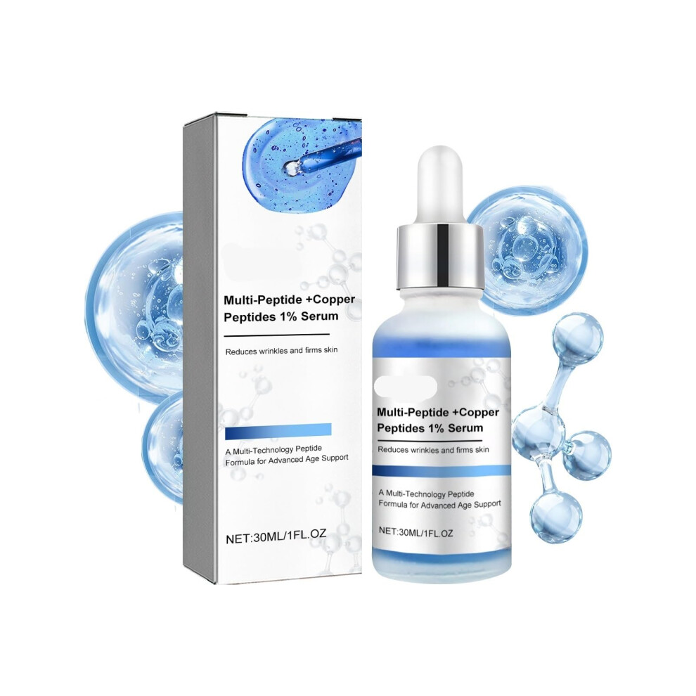 Peptide AntiAging Face Serum for Wrinkle Reduction, Skin Firming and Brightening, 1PC