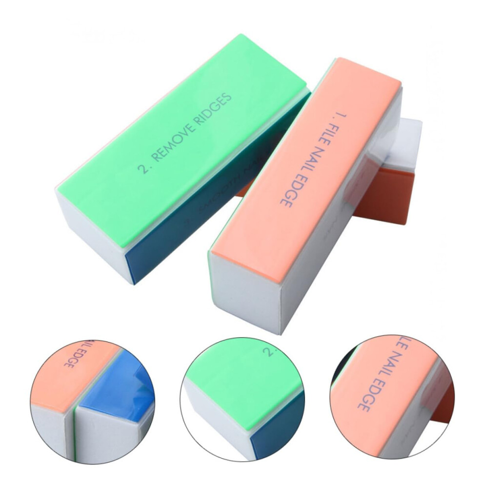 MOTHNUR 10pcs Professional Salon Nail Buffer Block for Gentle Polishing and Easy Home Manicure