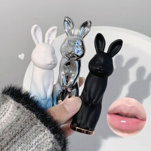 Lip Balm and Matte Lipstick Set with Long Lasting Moisture, Cute Rabbit Design for Dry Lips
