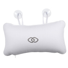 Bath Pillow with Suction Cups Inflatable Bathtub Headrest Comfortable Spa Neck Support Cushion