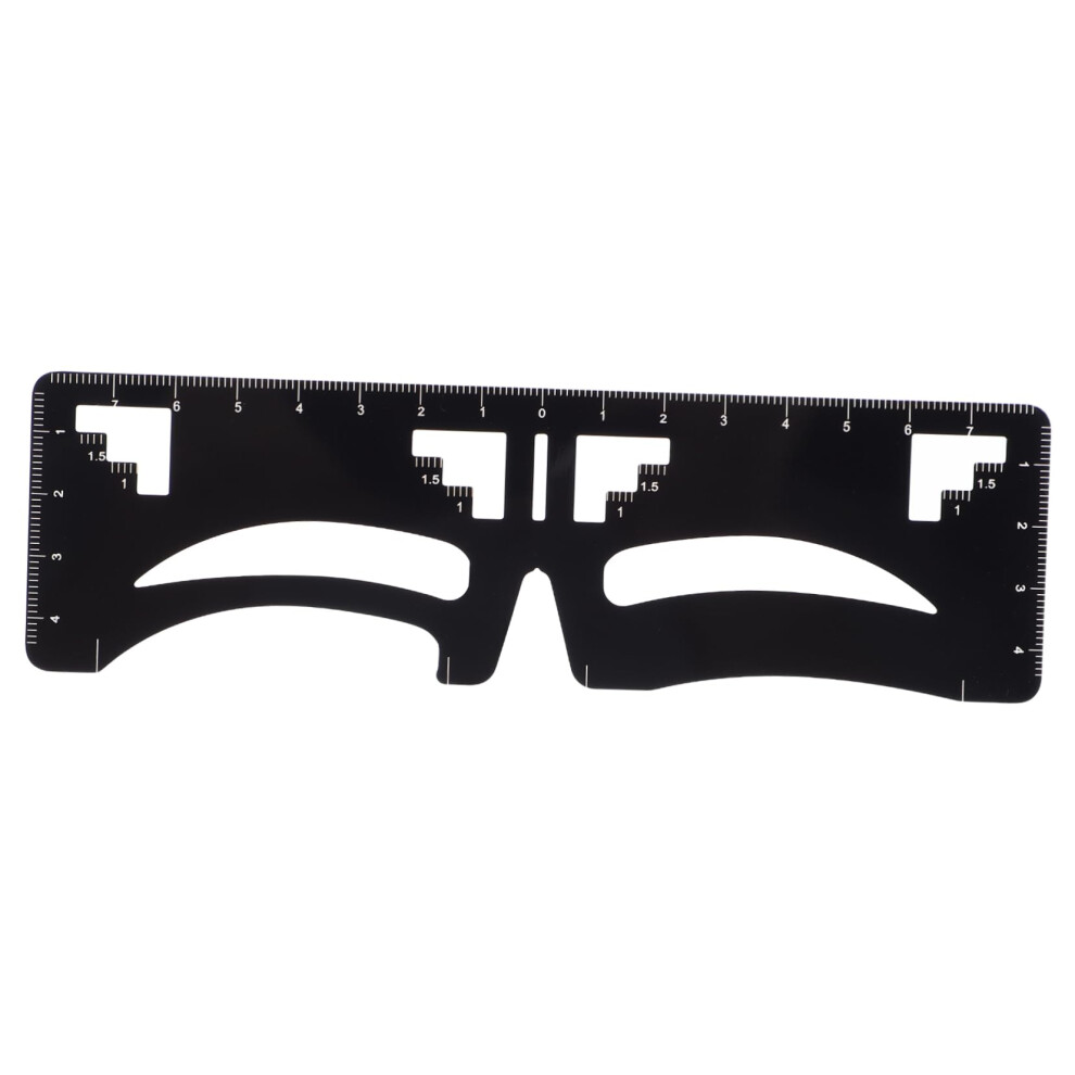 Precision Stainless Steel Eyebrow Shaping Ruler with ThreePoint Positioning Stencil for Accurate Brow Symmetry