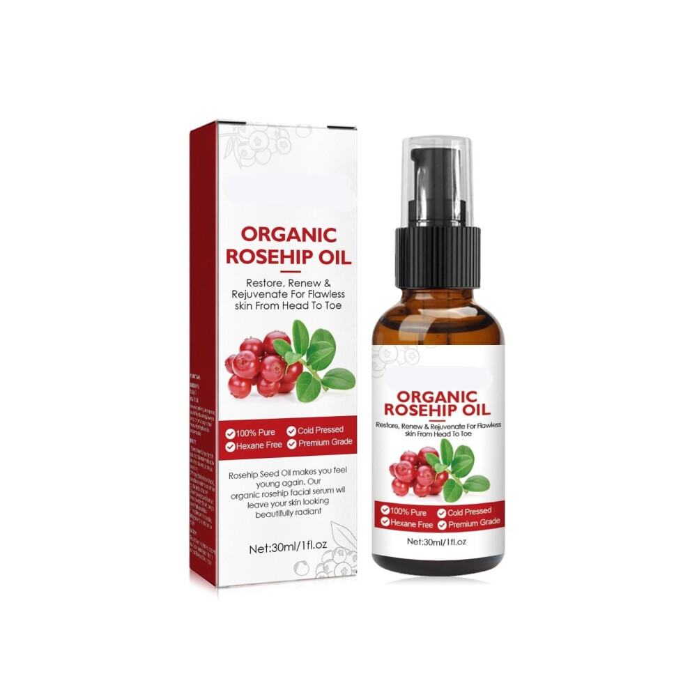 Rosehip Oil Serum for Wrinkles and Fine Lines AntiAging Hydrating Pore Refining Skincare 1PC