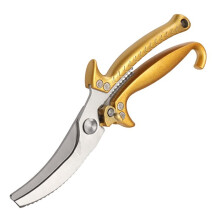Kitchen Scissors HeavyDuty Stainless Steel Multifunctional Chicken Bone Shears For Meat, Seafood, Vegetables Gold
