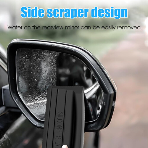 Flexible Car Window Squeegee, 1Piece Grey, MultiPurpose Cleaning Tool, Scratch Silicone Edge, Windshield 1