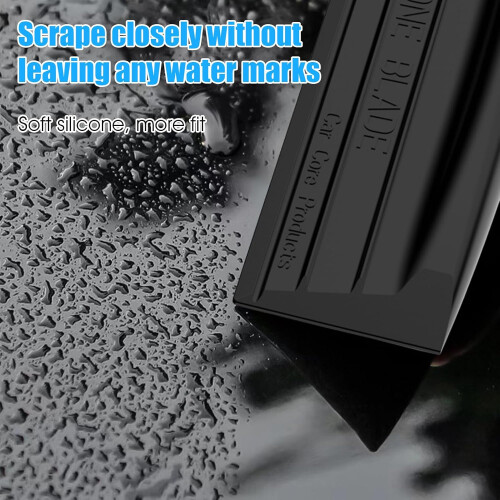 Flexible Car Window Squeegee, 1Piece Grey, MultiPurpose Cleaning Tool, Scratch Silicone Edge, Windshield 2