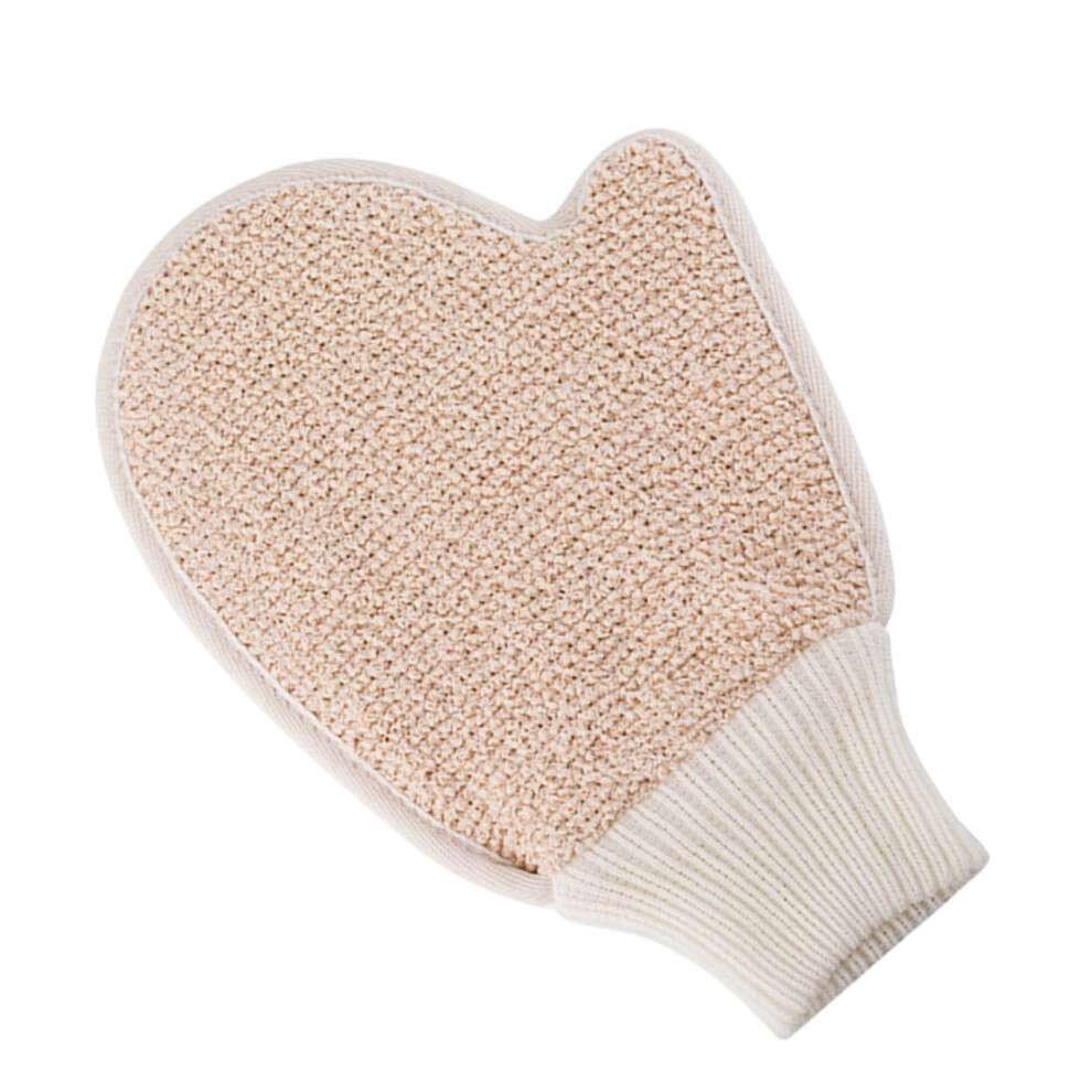 2pcs Exfoliating Bath Gloves Linen Body Scrubber Mitts for Shower Spa Back Dead Skin Removal