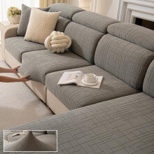 (Blue, 3 Seater-(135-165cm)-1coun) Solid Color Quilted Sofa Cover, 1 Count Soft Comfortable Sofa Slipcover, Sofa Protector