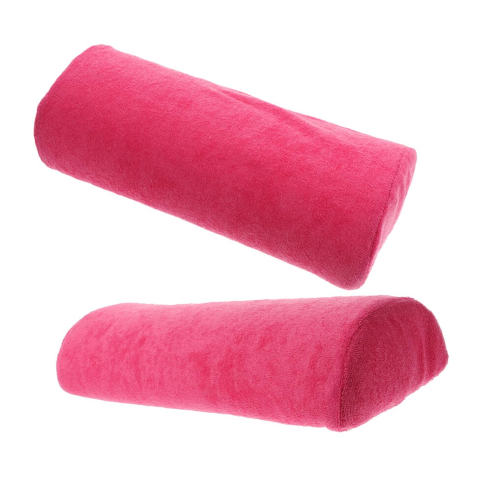 2pcs Nail Hand Rest Pillow Ergonomic Manicure Arm Rest with Washable Cover for Salon Use