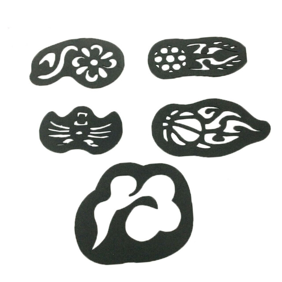 Hair Glitter Kit with Hair Tattoo Stencils, SkinSafe Glue Tools for DIY Festival and Party Styling