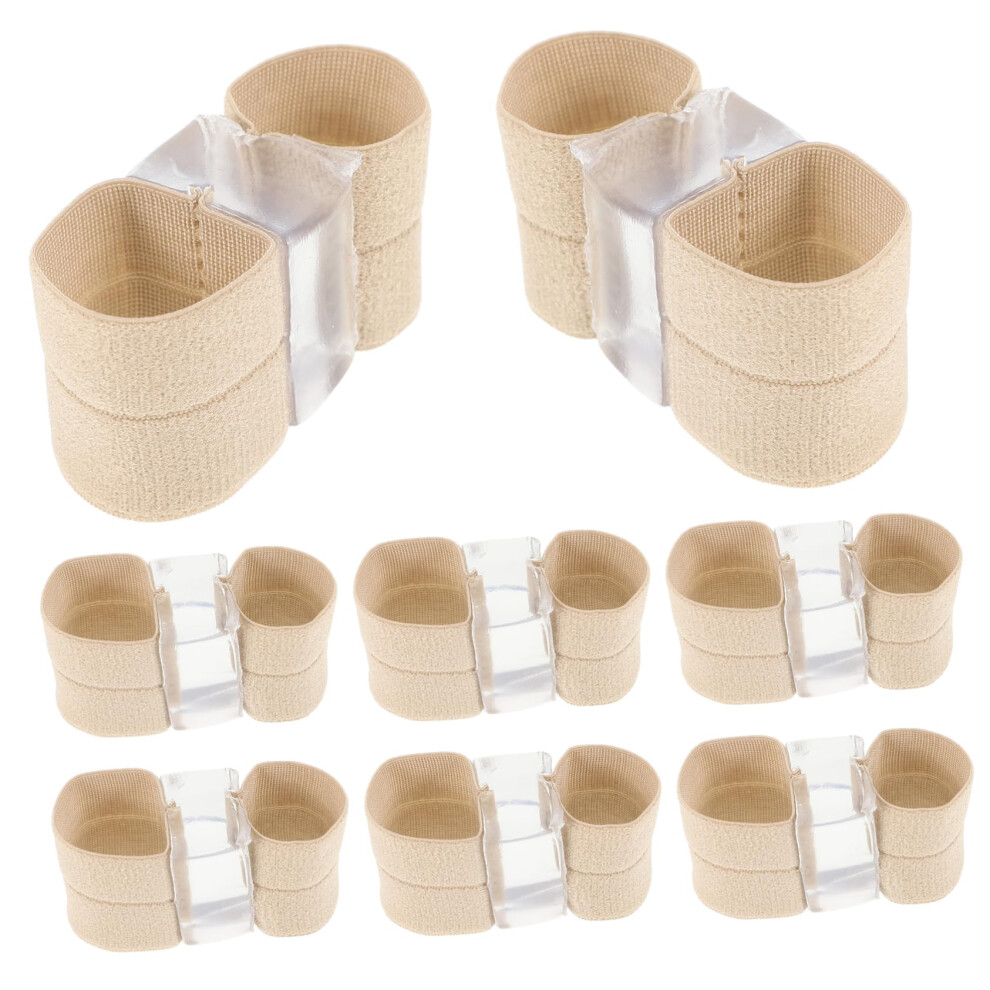 Toe Separators 8pcs Soft Silicone Bunion Corrector Pain Relief Spacers for Overlapping Toes