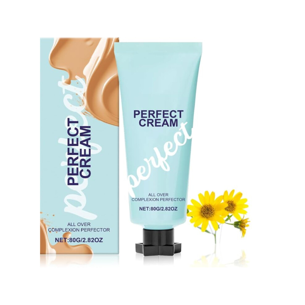 CC Cream Full Coverage Waterproof Face and Body Foundation Concealer, Long Lasting No Transfer