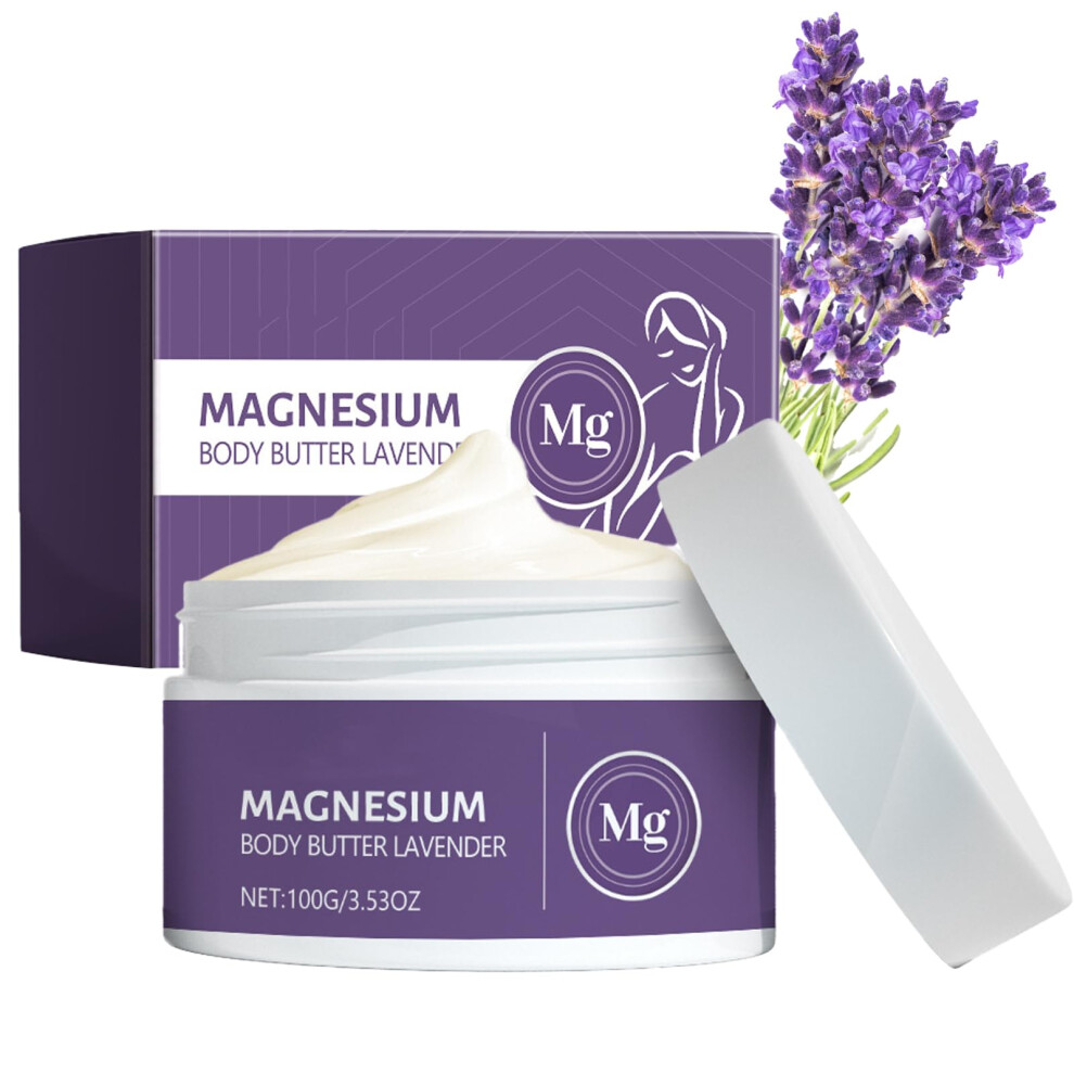 Lavender Magnesium Lotion For Sleep And Muscle Relaxation With Deep Hydration For Sensitive Skin